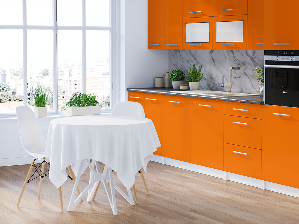 ORACAL 970RA Gloss Municipal Orange DIY Kitchen Cabinet Wraps