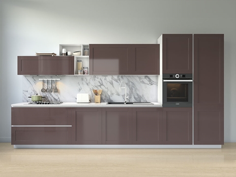 ORACAL® 975 Carbon Fiber Brown Kitchen Cabinet Wraps