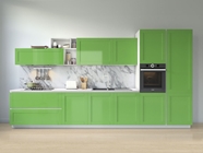 Rwraps 4D Carbon Fiber Green Kitchen Cabinetry Wraps