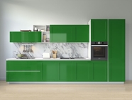 Rwraps Gloss Metallic Dark Green Kitchen Cabinetry Wraps