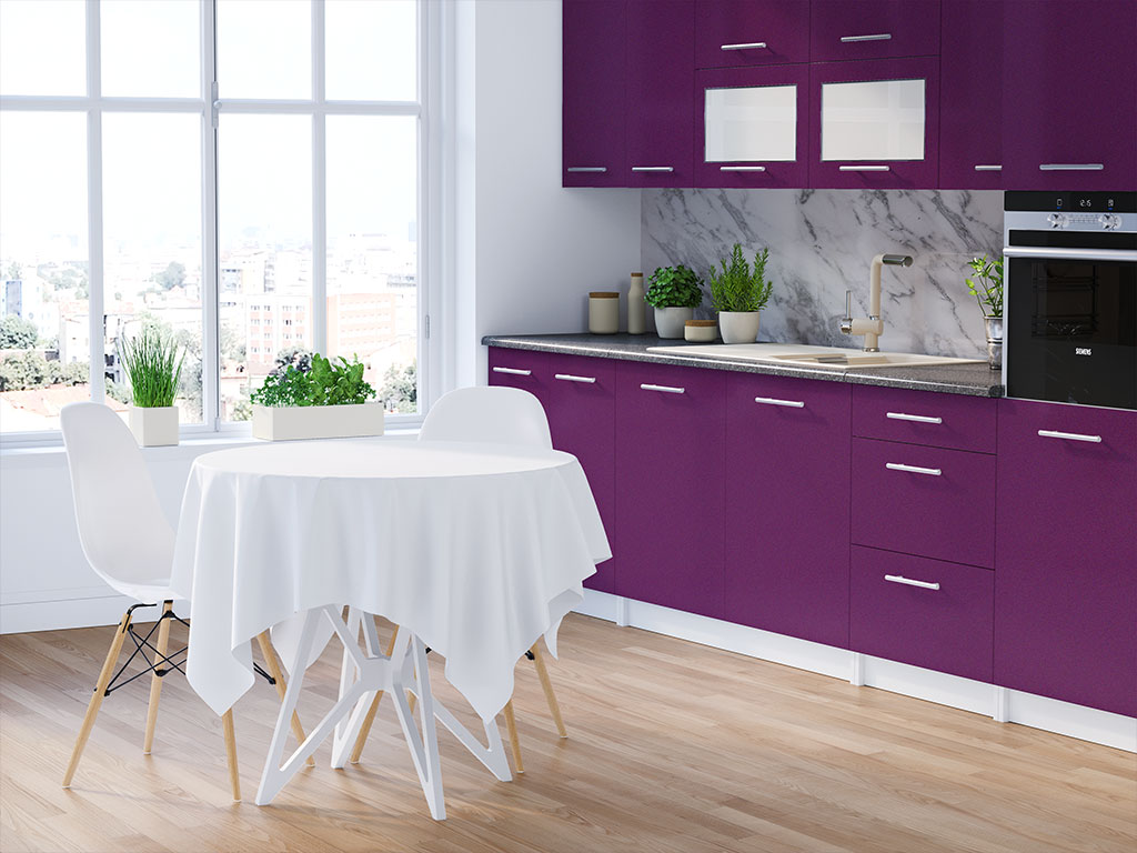 Rwraps Gloss Metallic Grape DIY Kitchen Cabinet Wraps