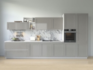 Rwraps Gloss Metallic Gray Kitchen Cabinetry Wraps