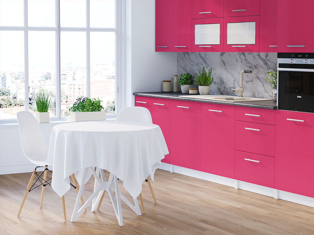 Rwraps Satin Metallic Pink DIY Kitchen Cabinet Wraps