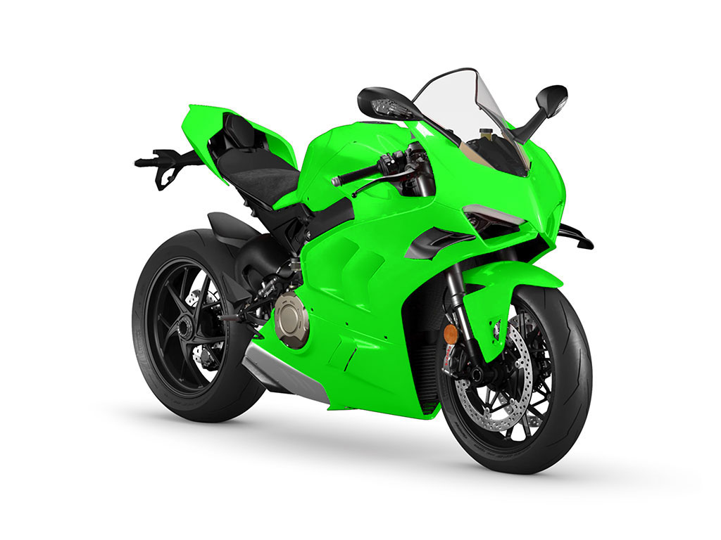 3M 1080 Satin Neon Fluorescent Green Motorcycle Wraps