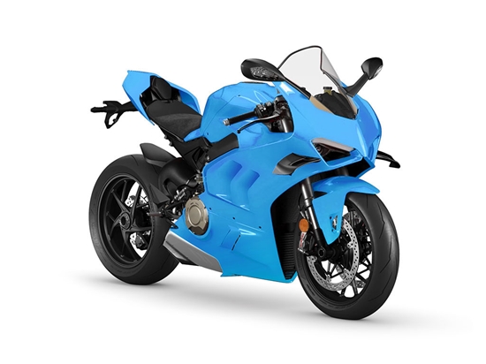 Rwraps Matte Chrome Light Blue Motorcycle Wraps