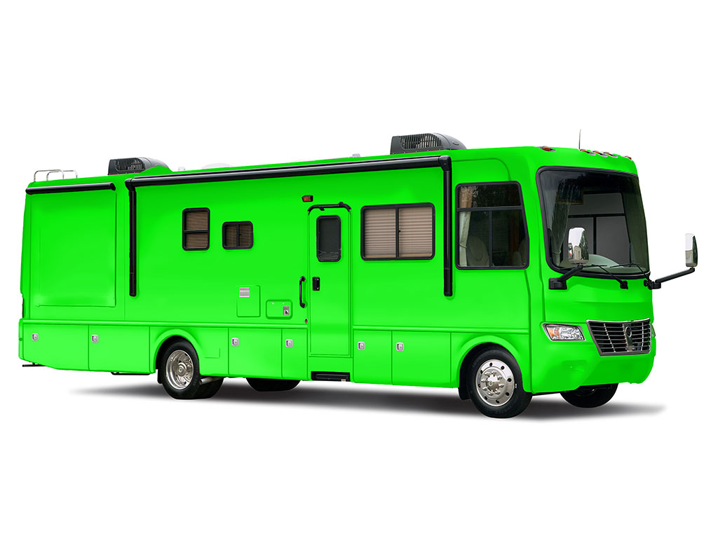 3M 2080 Satin Neon Fluorescent Green Recreational Vehicle Wraps
