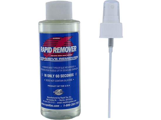 Rapid Remover - Adhesive Remover by Rapid Tac - 1 Quart with Spray Bottle