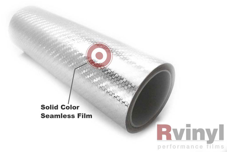 Silver R3 Carbon Fiber Wrapping Films
