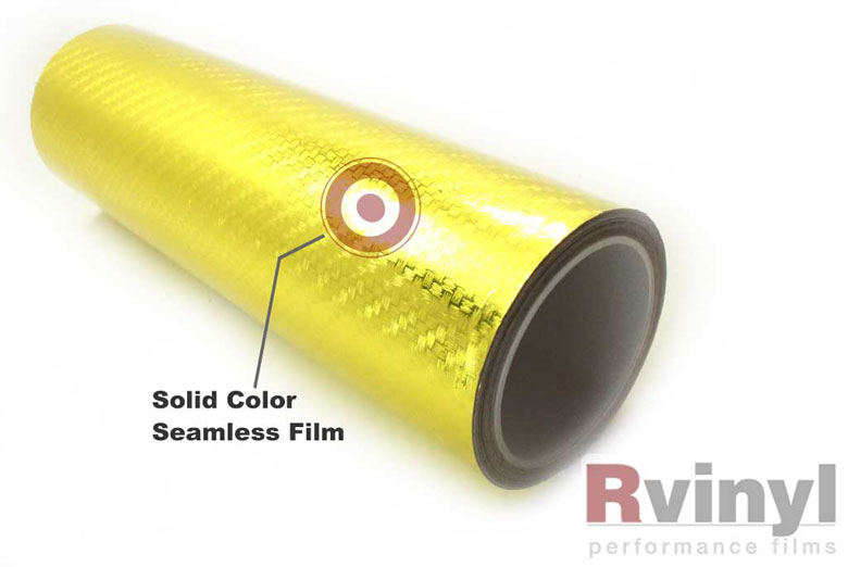 Yellow R3 Carbon Fiber Wrapping Films