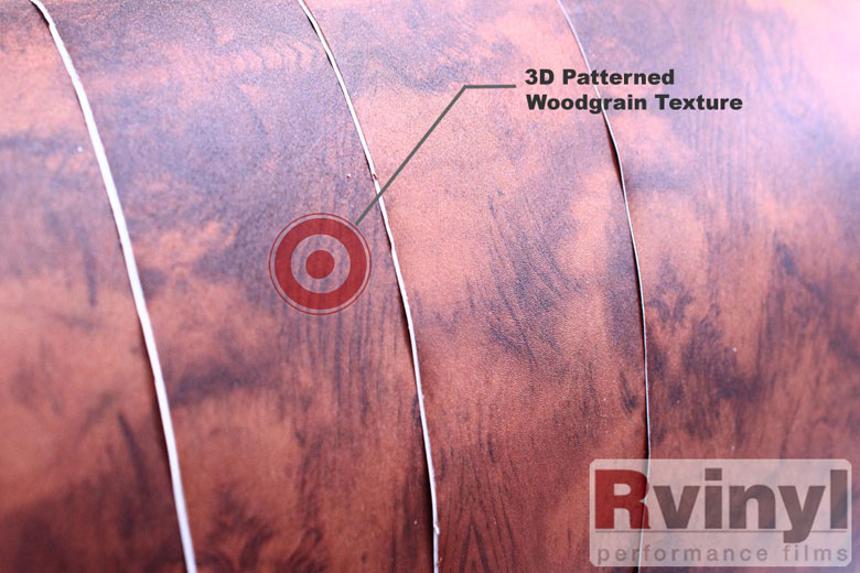 Honey Burlwood Wood Grain Vinyl Film Wrap With Wooden Texture