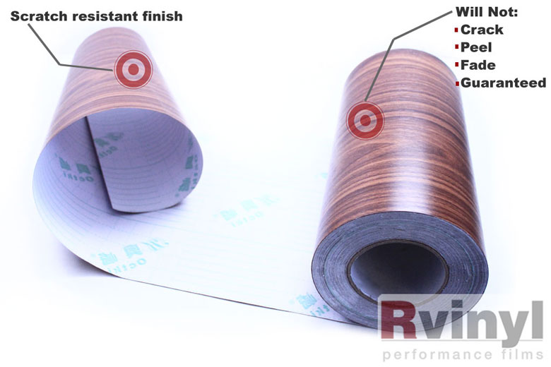 Royal Oak Wood Grain Vinyl Wrap Film For Stickers