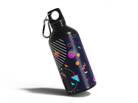 Air War Abstract Geometric Water Bottle DIY Stickers