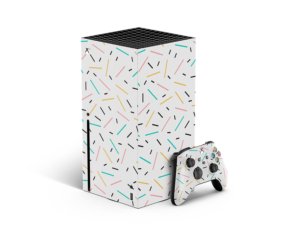 Blue Sprinkles Abstract Geometric XBOX DIY Decal
