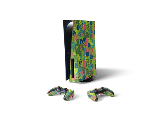 Third Day Abstract Geometric Sony PS5 DIY Skin