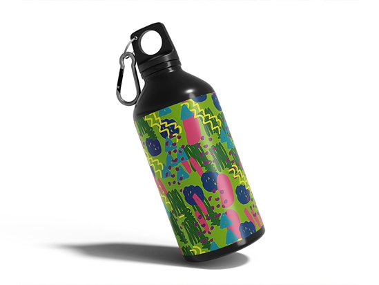 Third Day Abstract Geometric Water Bottle DIY Stickers