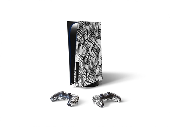 Anger Breakout Abstract Geometric Sony PS5 DIY Skin