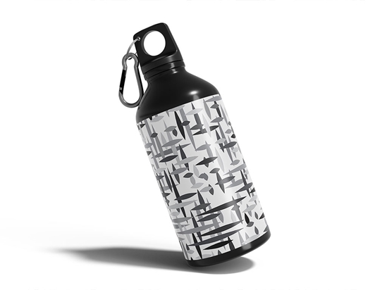 Sixties Television Abstract Geometric Water Bottle DIY Stickers