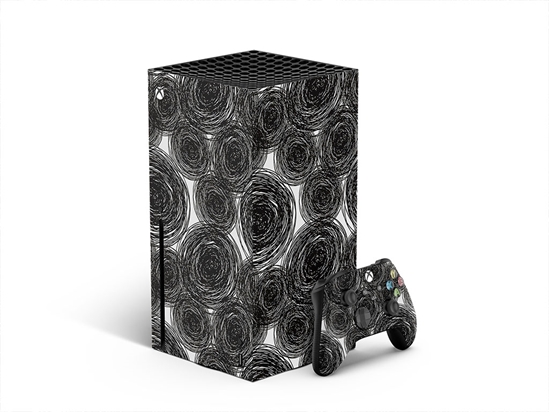 Spiraling Thoughts Abstract Geometric XBOX DIY Decal