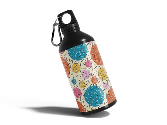 Background Noise Abstract Geometric Water Bottle DIY Stickers