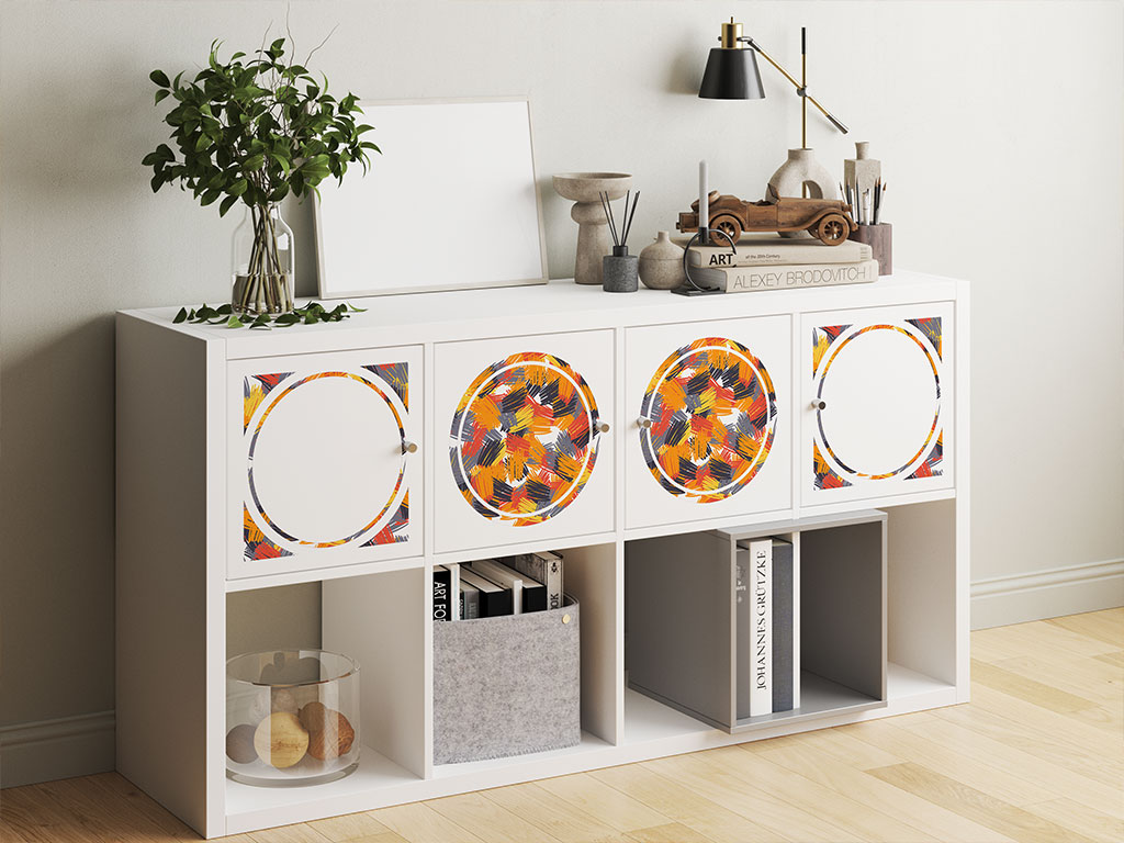 Fire Princess Abstract Geometric DIY Furniture Stickers