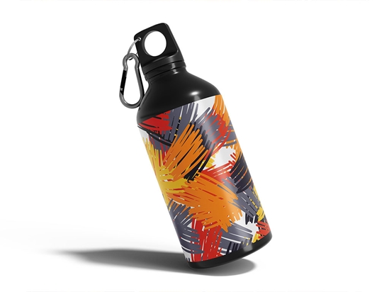 Fire Princess Abstract Geometric Water Bottle DIY Stickers