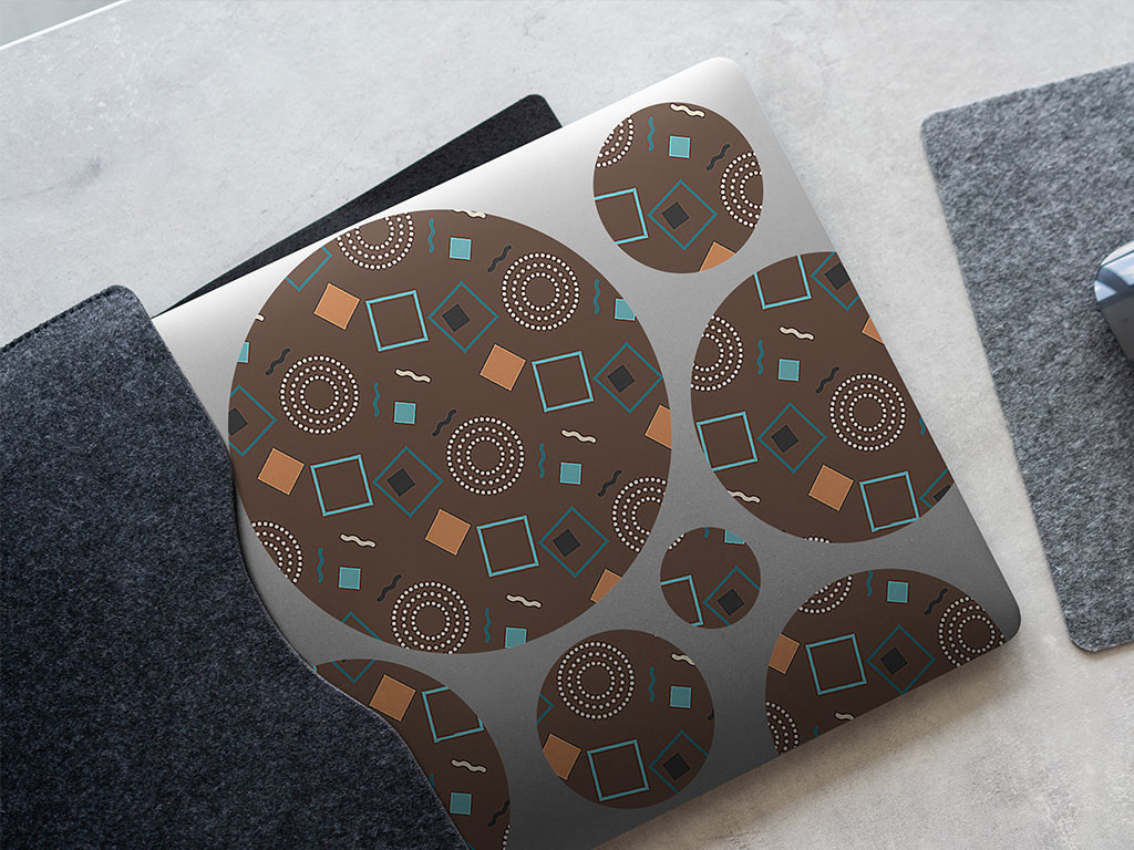 The Brunette Abstract Geometric DIY Laptop Stickers
