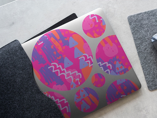 After Glow Abstract Geometric DIY Laptop Stickers