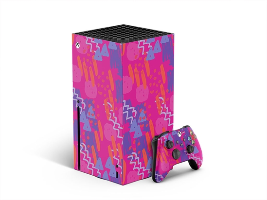 After Glow Abstract Geometric XBOX DIY Decal