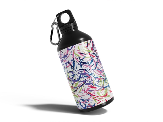 Bobby Pin Abstract Geometric Water Bottle DIY Stickers