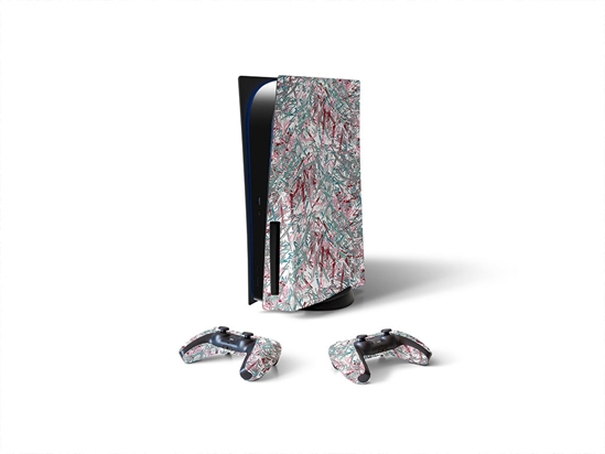 Captured Abstract Geometric Sony PS5 DIY Skin