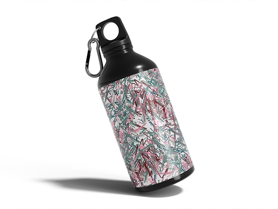 Captured Abstract Geometric Water Bottle DIY Stickers