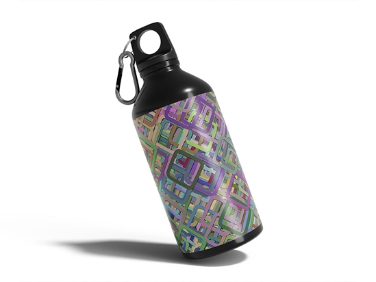 Carte Blanche Abstract Geometric Water Bottle DIY Stickers
