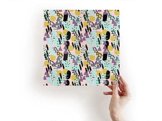 Cheshire Smile Abstract Geometric Craft Sheets