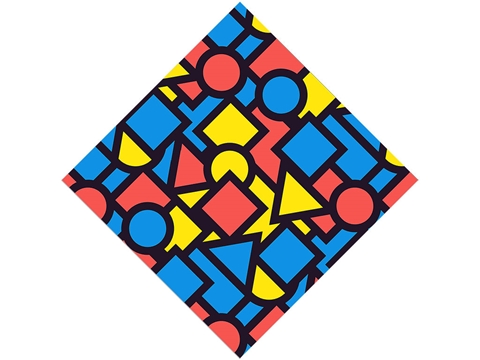 Rcraft™ Rainbow Abstract Craft Vinyl - Basic Geometry