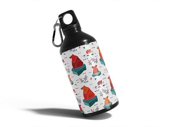 Occupied Icebergs Animal Water Bottle DIY Stickers