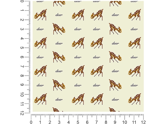 Pixel Faun Animal 1ft x 1ft Craft Sheets