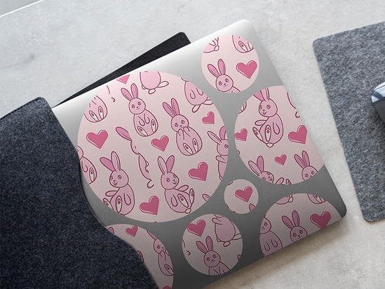 Bunny Love Animal DIY Laptop Stickers
