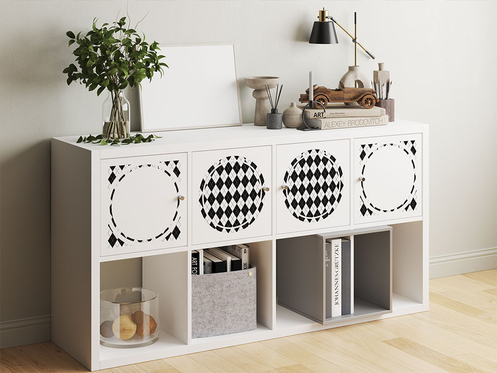 Play Checkers Argyle DIY Furniture Stickers