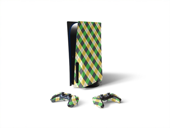 Golfing Camo Argyle Sony PS5 DIY Skin