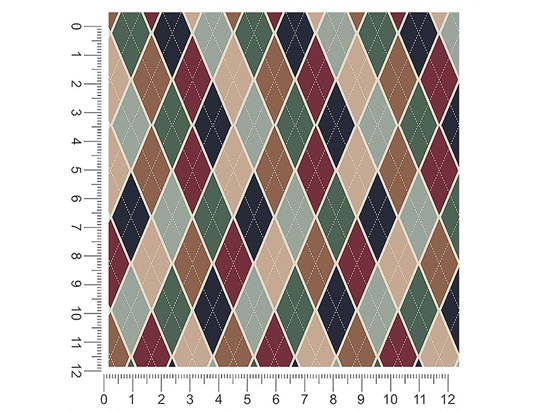 Hunting Ground Argyle 1ft x 1ft Craft Sheets