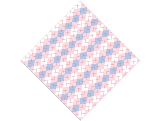 Overlapping Pinks Argyle Vinyl Wrap Pattern