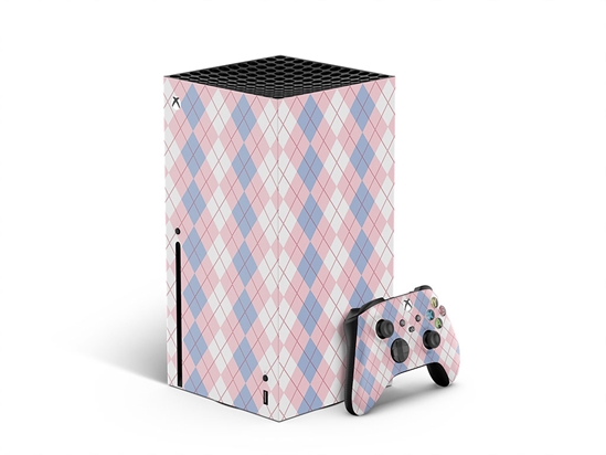 Overlapping Pinks Argyle XBOX DIY Decal