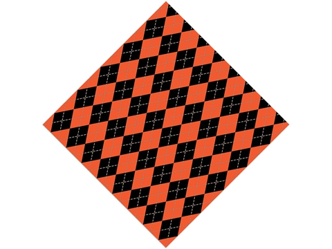 Rcraft™ Orange Argyle Craft Vinyl - Trick-or-Treat
