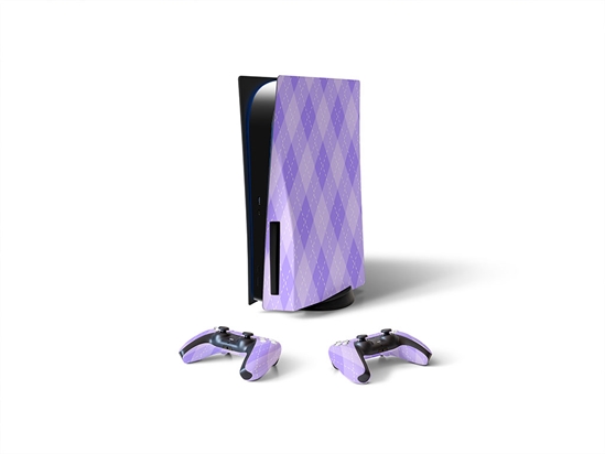 Calming Orchid Argyle Sony PS5 DIY Skin