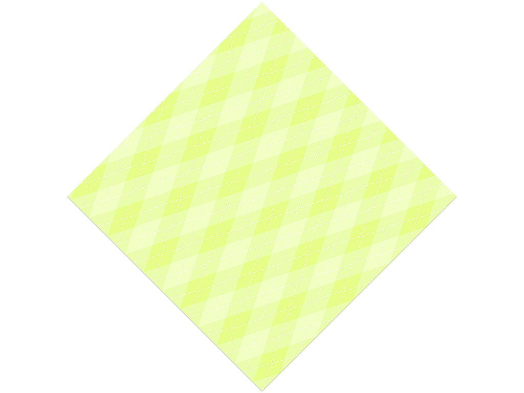 Neon Lemon Argyle Vinyl Wrap Pattern