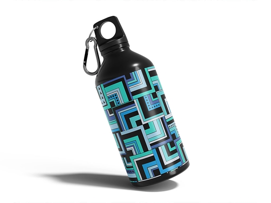 Mixed Streets Art Deco Water Bottle DIY Stickers