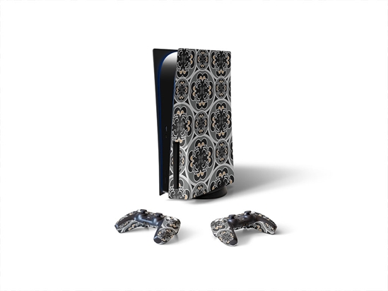 Stamped Fortitude Art Deco Sony PS5 DIY Skin