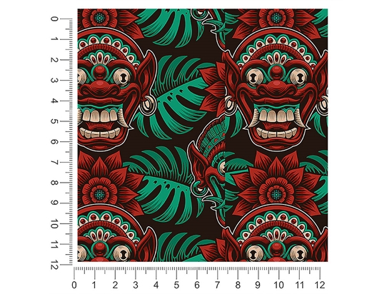 Bali Mask Japanese 1ft x 1ft Craft Sheets