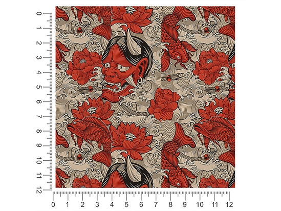 Red Devil Japanese 1ft x 1ft Craft Sheets