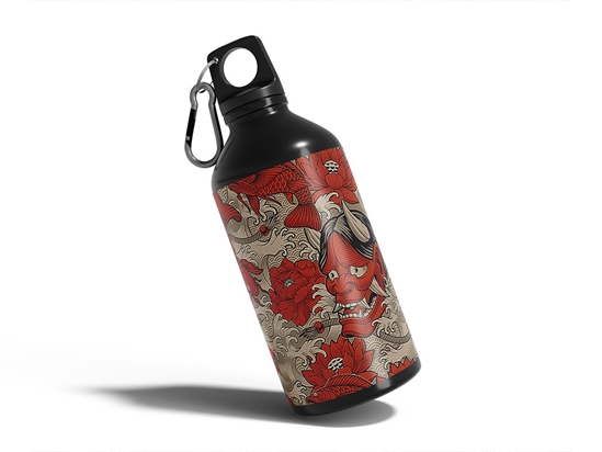 Red Devil Japanese Water Bottle DIY Stickers